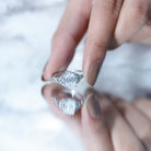 Rosec Jewels-2 Carat Emerald Cut Lab Grown Diamond Celtic Engagement Ring with IGI Certificate