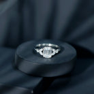 Rosec Jewels-IGI Certified Emerald Cut Lab Grown Diamond Split Shank Engagement Ring 2 Carat