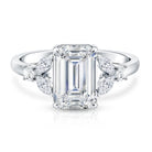 IGI Certified Lab Grown Diamond Emerald Cut Engagement Ring 3 Carat Lab - ( E-VS1 ) - Rosec Jewels