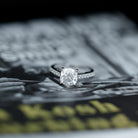 Rosec Jewels-3 Carat Cushion Cut Lab Diamond Solitaire Engagement Ring IGI Certified