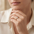 Cushion Cut 2 Carat Lab Grown Diamond Side Stone Engagement Ring IGI Certified Lab - ( E-VS1 ) - Rosec Jewels