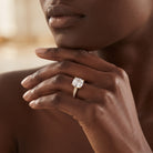 4 Carat Engagement Ring with IGI Certified Cushion Cut Lab Grown Diamond Lab - ( E-VS1 ) - Rosec Jewels