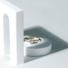 Rosec Jewels-1 Carat IGI Certified Lab Grown Diamond Heart Engagement Ring with Side Stones