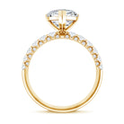 2 Carat Heart Shaped Lab Grown Diamond Engagement Ring with IGI Certificate Lab - ( E-VS1 ) - Rosec Jewels