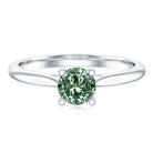 Rosec Jewels-IGI Certified Lab Grown Green Diamond 1 Carat Solitaire Ring for Women