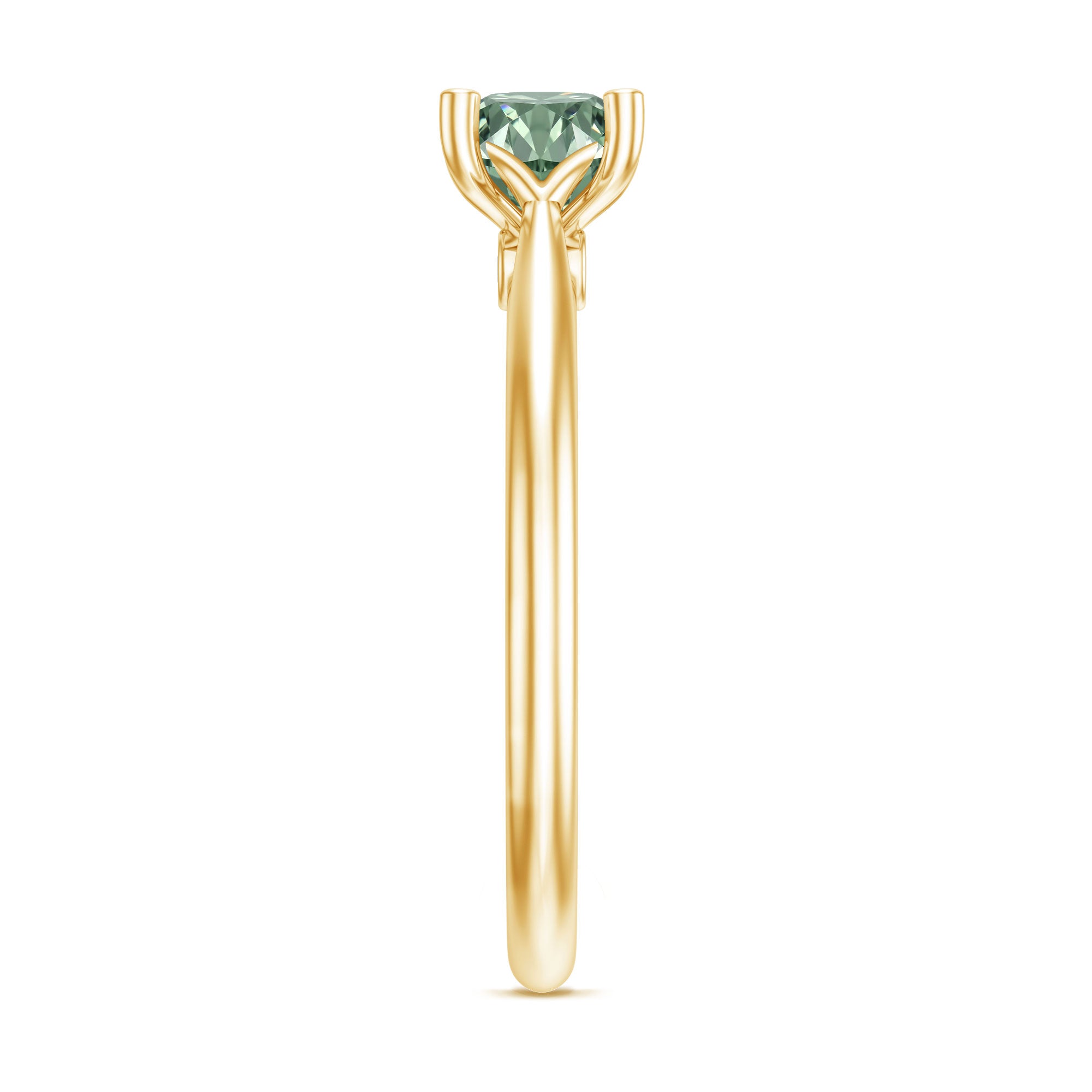 Rosec Jewels-IGI Certified Lab Grown Green Diamond 1 Carat Solitaire Ring for Women