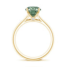 Rosec Jewels-Solitaire 2 Carat Engagement Ring with IGI Certified Lab Grown Green Diamond