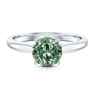 Rosec Jewels-3 Carat Lab Grown Green Diamond Engagement Ring with IGI Certificate