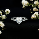 Rosec Jewels-IGI Certified 2 Carat Lab Grown Diamond Heart Engagement Ring for Women