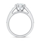 Rosec Jewels-IGI Certified 3 Carat Lab Diamond Statement Engagement Ring with Side Stones