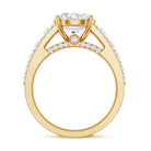 Rosec Jewels-IGI Certified 3 Carat Lab Diamond Statement Engagement Ring with Side Stones