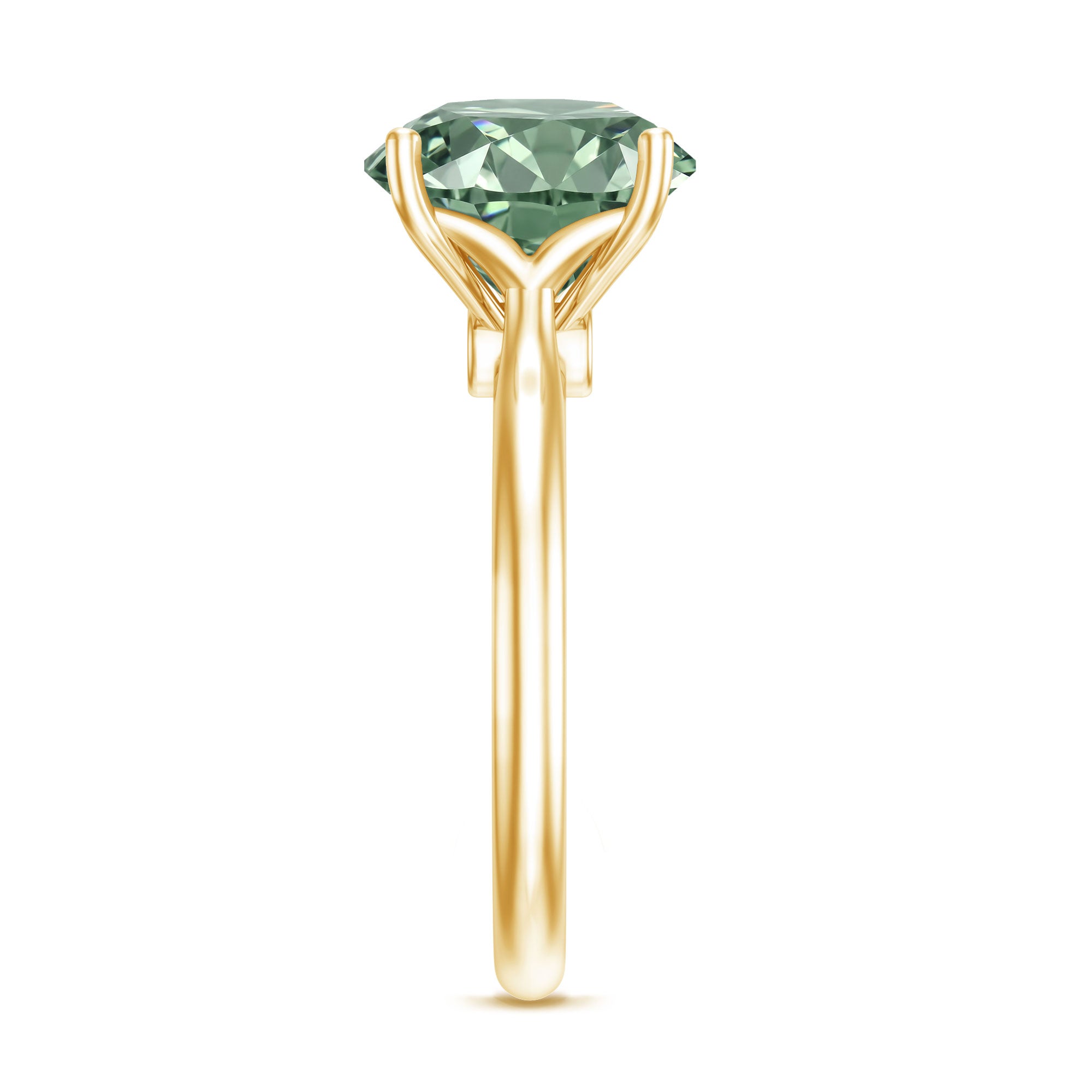 Rosec Jewels-IGI Certified Lab Green Diamond Big Engagement Ring 5 Carat