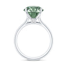 Rosec Jewels-IGI Certified Huge Lab Grown Green Diamond Solitaire Engagement Ring 5 Carat