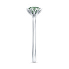 Rosec Jewels-1 Carat Lab Grown Green Diamond Lotus Basket Engagement Ring with IGI Certificate