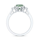 2 Carat Green Diamond Round Engagement Ring with IGI Certificate Vivid Green - VS1 - Rosec Jewels