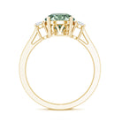2 Carat Green Diamond Round Engagement Ring with IGI Certificate Vivid Green - VS1 - Rosec Jewels