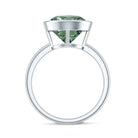 Rosec Jewels-Bezel Set 4 Carat Lab Grown Green Diamond Solitaire Engagement Ring with IGI Certificate
