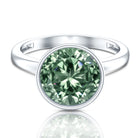 IGI Certified Solitaire Lab Grown Green Diamond Huge Engagement Ring 5 Carat Vivid Green - VS1 - Rosec Jewels