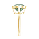 IGI Certified Solitaire Lab Grown Green Diamond Huge Engagement Ring 5 Carat Vivid Green - VS1 - Rosec Jewels