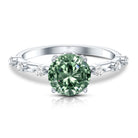 Lab Grown 2 Carat Green Diamond Engagement Ring with IGI Certificate Vivid Green - VS1 - Rosec Jewels