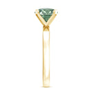 Rosec Jewels-IGI Certified 2 Carat Lab Grown Green Diamond Solitaire Engagement Ring in Peg Head Setting