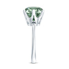 Rosec Jewels-IGI Certified Solitaire Lab Grown Green Diamond Big Engagement Ring 4 Carat