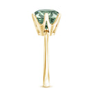 Rosec Jewels-IGI Certified Solitaire Lab Grown Green Diamond Big Engagement Ring 4 Carat