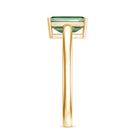 IGI Certified Solitaire Lab Grown Green Diamond Emerald Cut Engagement Ring 2 Carat Vivid Green - VS1 - Rosec Jewels