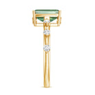 Rosec Jewels-IGI Certified Lab Grown Green Diamond Emerald Cut Engagement Ring 2 Carat