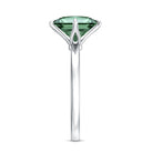 Princess Cut Solitaire Engagement Ring with IGI Certified 2 Carat Lab Created Green Diamond Vivid Green - VS1 - Rosec Jewels