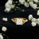 Princess Cut 2 Carat Lab Grown Diamond Celtic Engagement Ring with IGI Certificate Lab - ( E-VS1 ) - Rosec Jewels