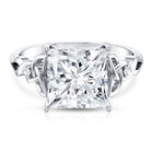 Rosec Jewels-4 Carat Princess Cut Lab Grown Diamond Celtic Engagement Ring with IGI Certificate