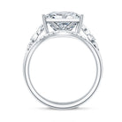 Princess Cut Lab Grown 5 Carat Diamond Celtic Wedding Ring Set with IGI Certificate Lab - ( E-VS1 ) - Rosec Jewels