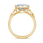 Princess Cut Lab Grown 5 Carat Diamond Celtic Wedding Ring Set with IGI Certificate Lab - ( E-VS1 ) - Rosec Jewels
