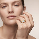 IGI Certified 2 Carat Lab Grown Diamond Emerald Cut Solitaire Engagement Ring with Bow Lab - ( E-VS1 ) - Rosec Jewels