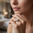 IGI Certified 2 Carat Lab Grown Diamond Emerald Cut Solitaire Engagement Ring with Bow Lab - ( E-VS1 ) - Rosec Jewels