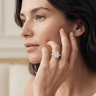 Emerald Cut Lab Grown Diamond 3 Carat Engagement Ring IGI Certified Lab - ( E-VS1 ) - Rosec Jewels
