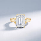 Emerald Cut Solitaire Lab Grown Diamond 5 Carat Engagement Ring IGI Certified Lab - ( E-VS1 ) - Rosec Jewels