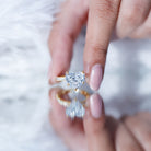 IGI Certified 4 Carat Lab Grown Diamond Heart Engagement Ring for Women Lab - ( E-VS1 ) - Rosec Jewels