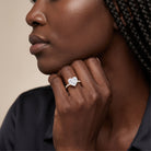 Solitaire Heart Engagement Ring with 5 Carat IGI Certified Lab Grown Diamond Lab - ( E-VS1 ) - Rosec Jewels