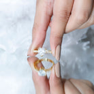 IGI Certified Heart Lab Grown Diamond Side Stone Engagement Ring 2 Carat Lab - ( E-VS1 ) - Rosec Jewels
