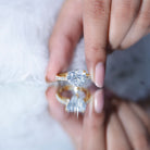 Big 5 Carat Lab Grown Diamond Heart Shaped Engagement Ring with IGI Certificate Lab - ( E-VS1 ) - Rosec Jewels