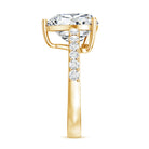 Rosec Jewels-Big 5 Carat Lab Grown Diamond Heart Shaped Engagement Ring with IGI Certificate