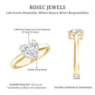 Heart Shaped 2 Carat Lab Grown Diamond Solitaire Engagement Ring with IGI Certificate Lab - ( E-VS1 ) - Rosec Jewels