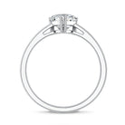 Rosec Jewels-1 Carat Lab Grown Solitaire Diamond Heart Engagement Ring IGI Certified