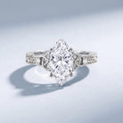 IGI Certified Vintage Inspired Lab Grown Marquise Diamond Celtic Engagement Ring 2 Carat Lab - ( E-VS1 ) - Rosec Jewels