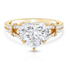 Rosec Jewels-IGI Certified 4 Carat Big Heart Lab Grown Diamond Split Shank Engagement Ring