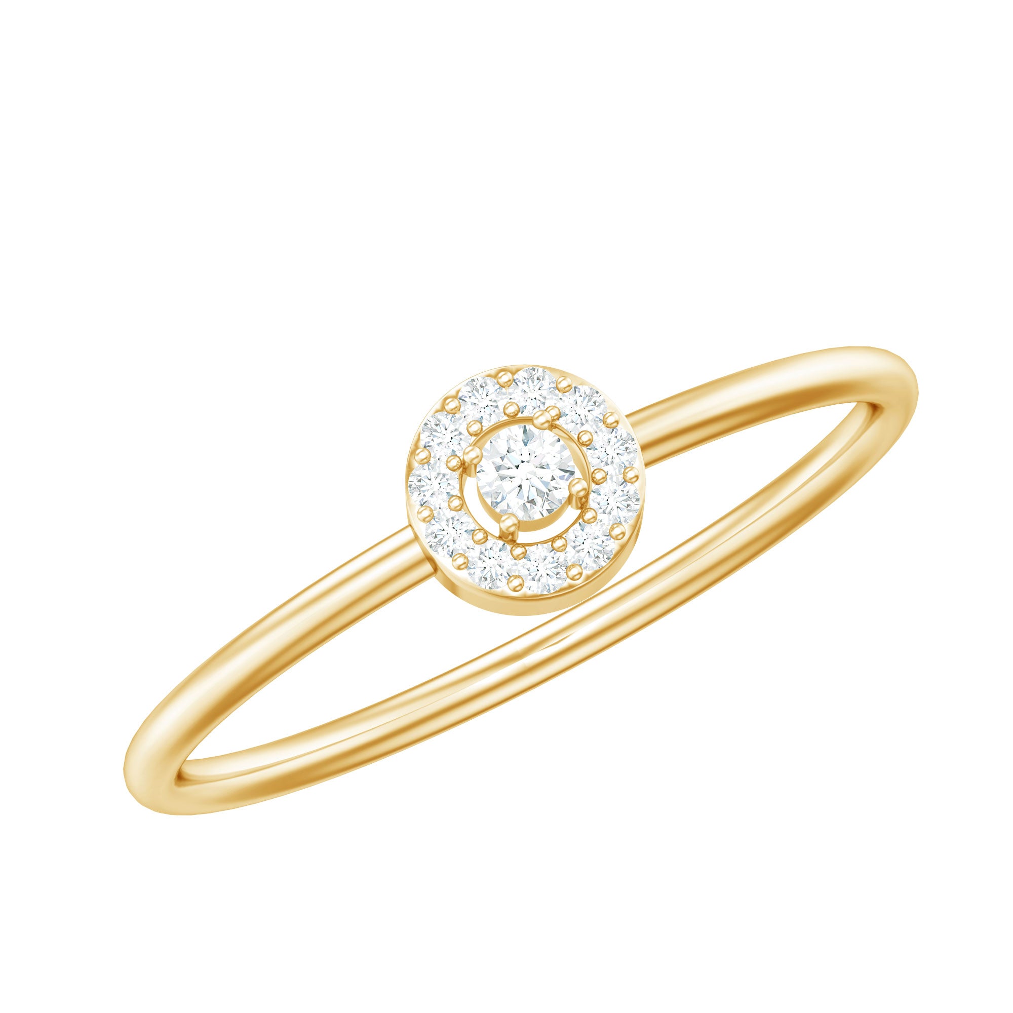 Rosec Jewels-Natural Diamond Dainty Promise Ring