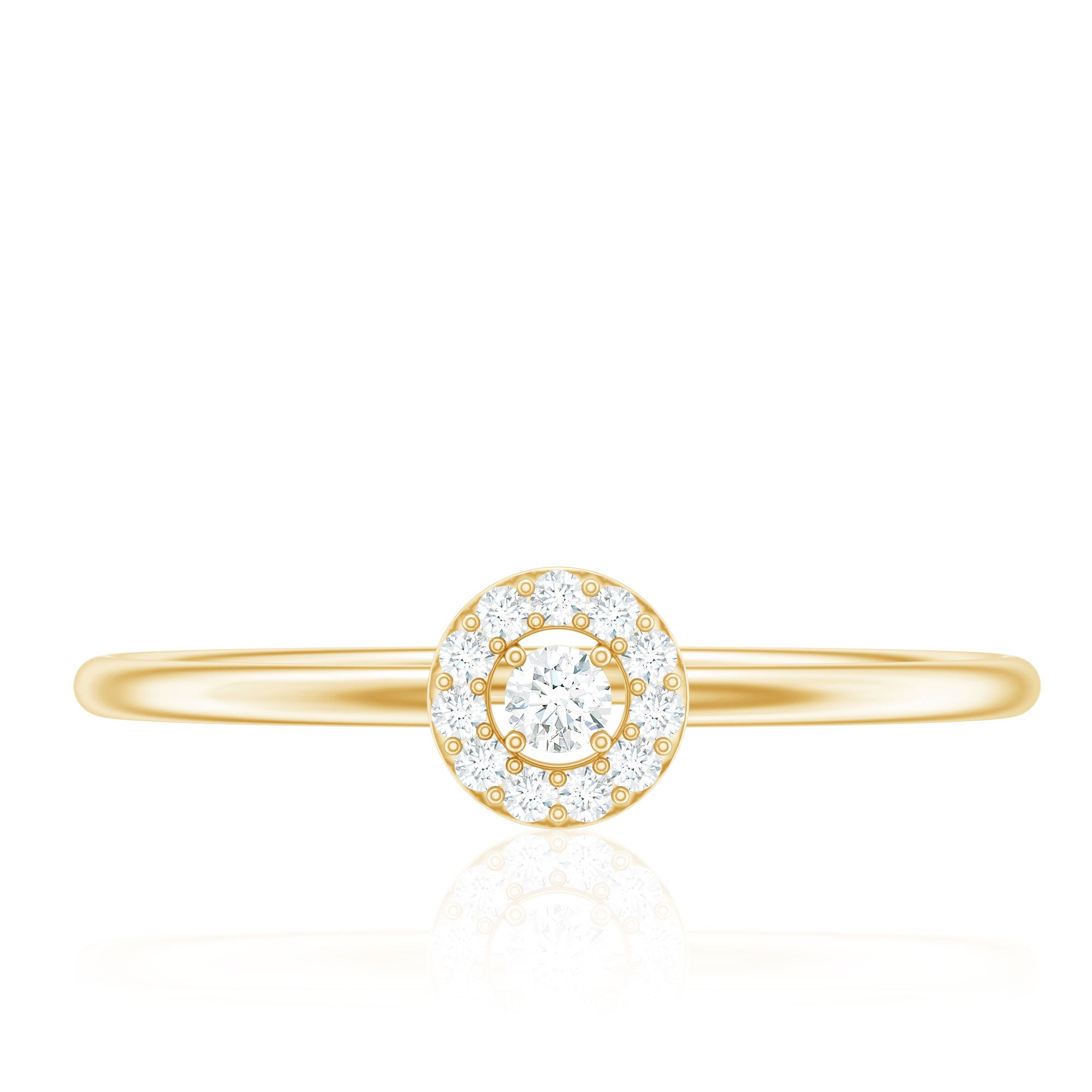 Rosec Jewels-Natural Diamond Dainty Promise Ring