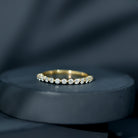 Natural Diamond Half Eternity Stackable Ring Natural - ( HI-SI ) - Rosec Jewels